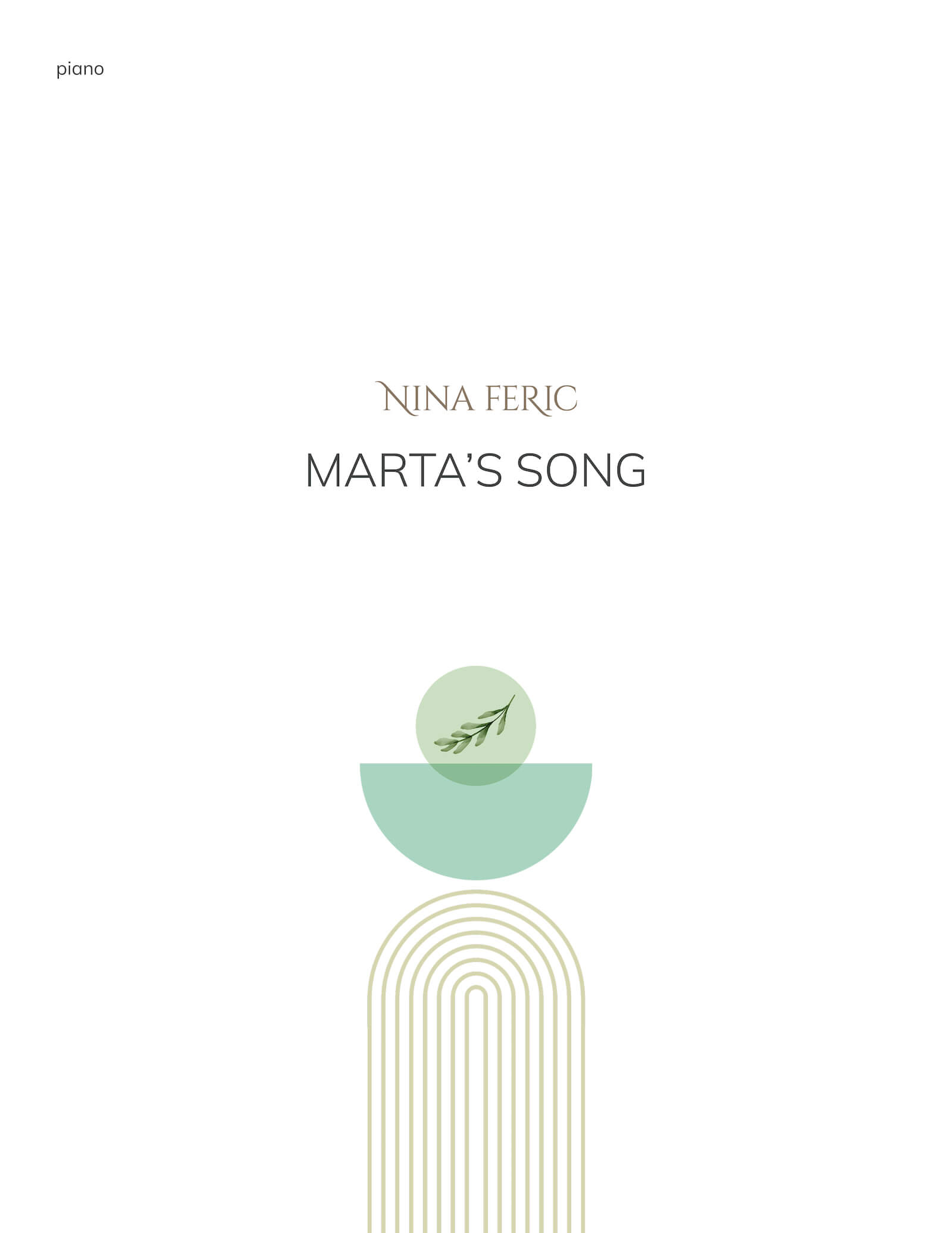 Marta’s Song - score cover