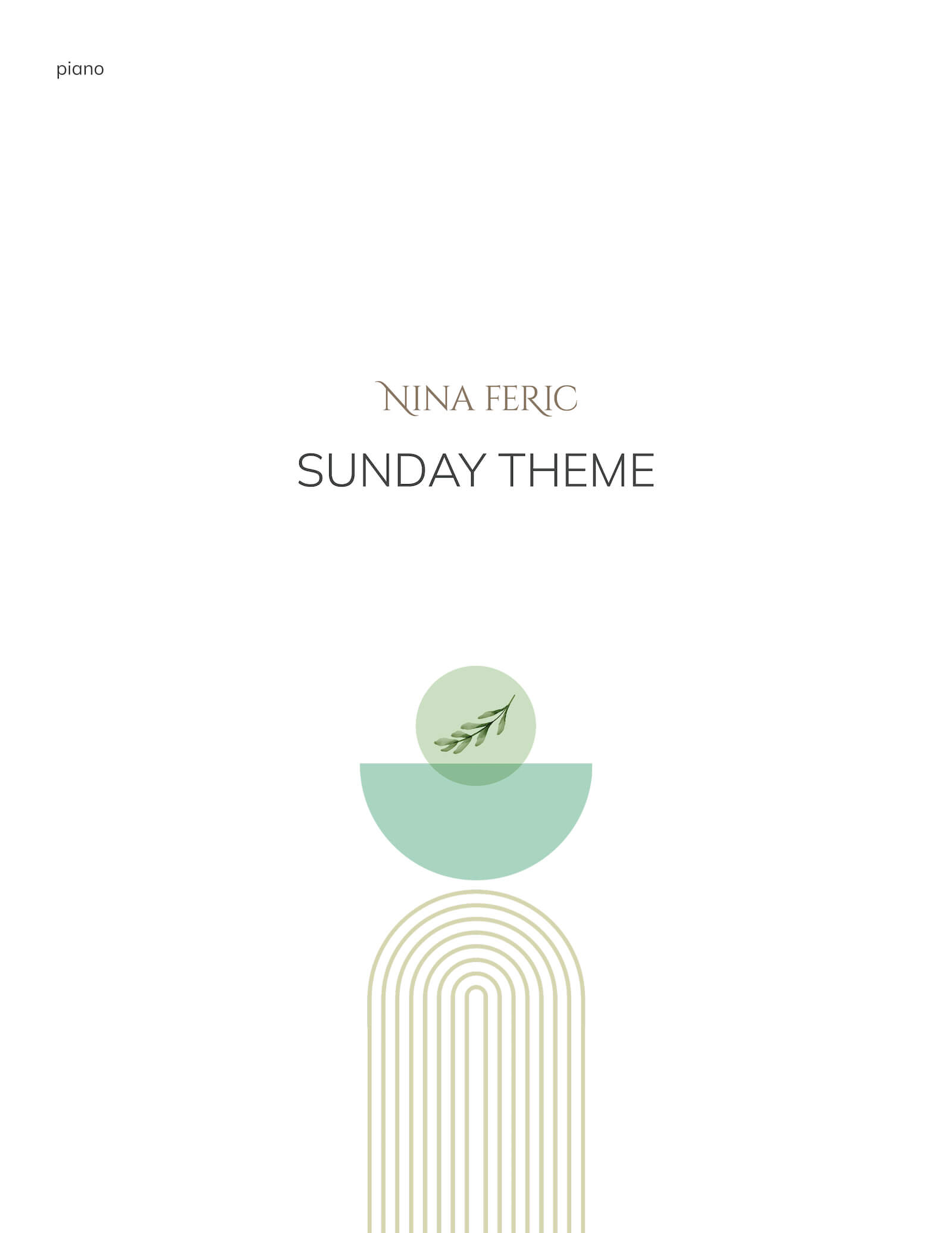 Sunday Theme - score cover